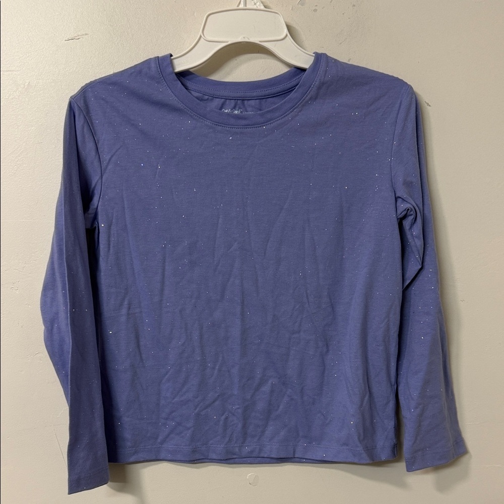 Cat & Jack Purple Long Sleeve Shirt with Sparkle